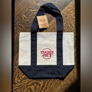 Trader Joe’s mini tote in blue